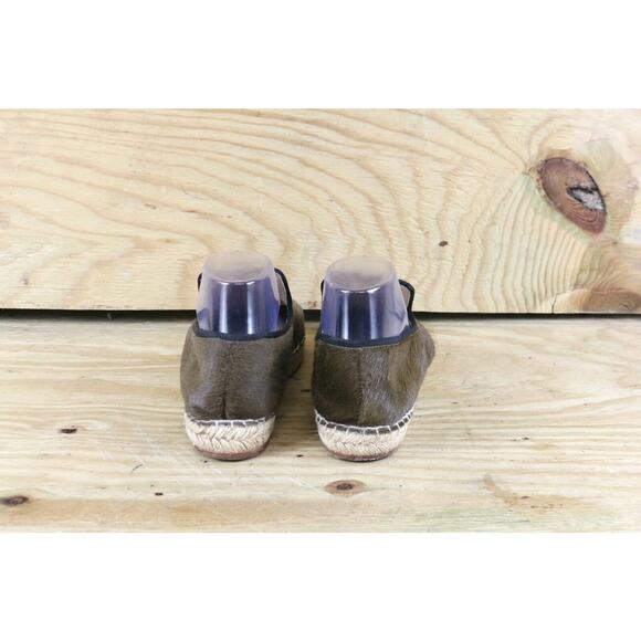 Celine Shoes Womens 8.5 Brown Pony Hair Espadrilles Flats Paris Dust Bag - Picture 3 of 13